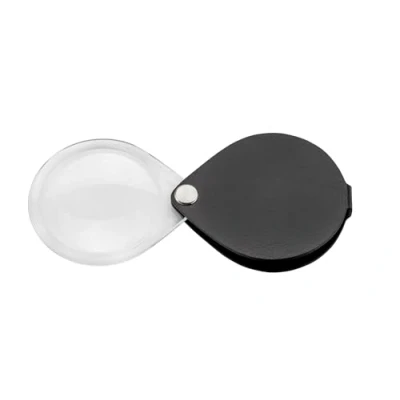 Image of Eschenbach Lente d&#039;ingrandimento rotonda pieghevole da 60 mm, 3,5x con custodia in pelle
