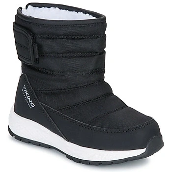 Image of Viking Equip PULL ON WARM WP Winter boots for kids, Size: 5.5K, Black Textile/synthetics