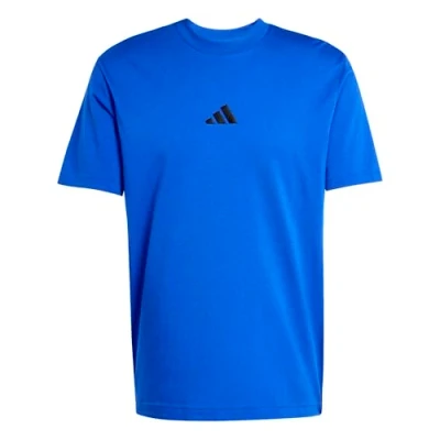 Image of adidas Men&#039;s Essentials Small Logo Single Jersey TEE, Team Royal Blue/Black, L