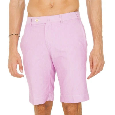 Image of Hackett London Mens Bermuda shorts with side and back pockets HM210682 men Violet Cotton Size 32 (Waist)
