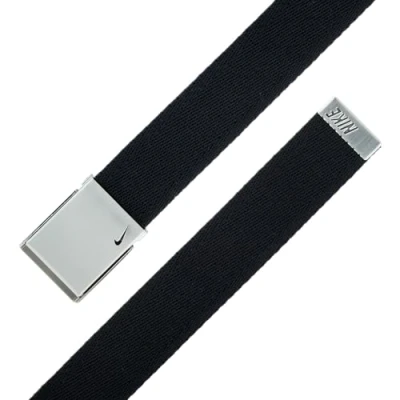 Image of NIKE Men&#039;s Swoosh Web Belt, Black, One Size