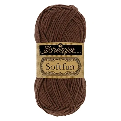 Image of Scheepjes Softfun 2491 Pecan Yarn 1x50g