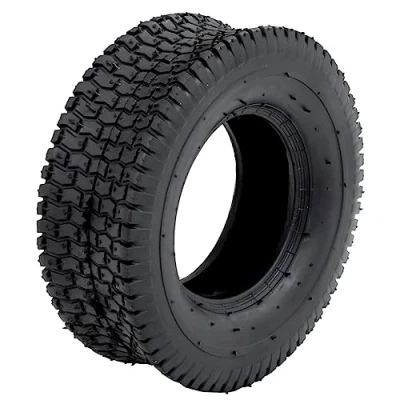Image of vidaXL 13x5.00 6 4PR Wheelbarrow Tyre Black Rubber Spare Replacement for Sack Truck/Trolley 30cm OD, 15cm ID, 140kg Load