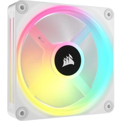 Image of Corsair iCUE LINK QX120 RGB 120mm Magnetic Dome Single Fan White