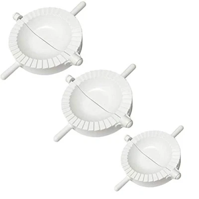 Image of Ravioli Dumpling Maker Set, MKNZOME 3 Pcs Manual Chinese Pasty Molds Cutter Gyoza Empanada Mould Pierogi Pie Dough Pastry Wrapper Press