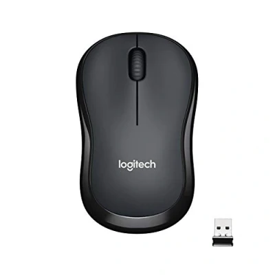 Image of Logitech M220 Silent Wireless Mouse, 2.4 GHz with USB Receiver, 1000 DPI Optical Tracking, 18 Month Battery, Ambidextrous, Compatible PC, Mac, Laptop (Off White)