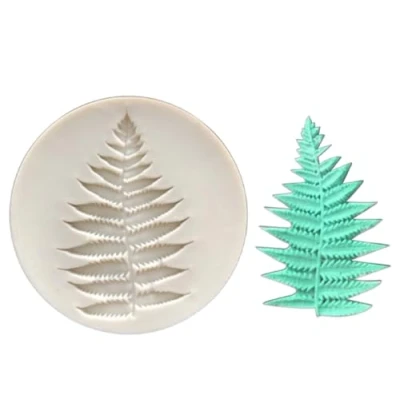 Image of TTOA Christmas Tree Silicone Fondant Mould Sugar Craft Icing Cake Decoration