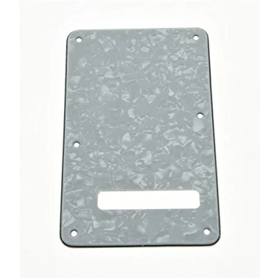 Image of KAISH ST/Strat Style Standard Guitar Back Plate ST Tremolo Trem Cover for USA Strat/Stratocaster White Pearl