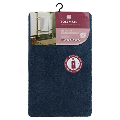 Image of SOLEMATE Eco Bath Mat, 50x80cm, Navy Blue