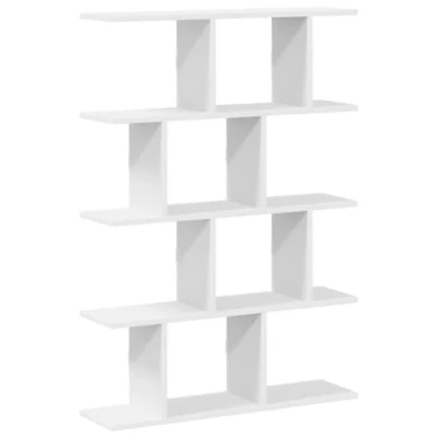 Image of vidaXL Wall Cube Shelf 12 Compartments Floating for Living Room/Bedroom White Engineered Wood Modern Storage Solution 100x18x100cm