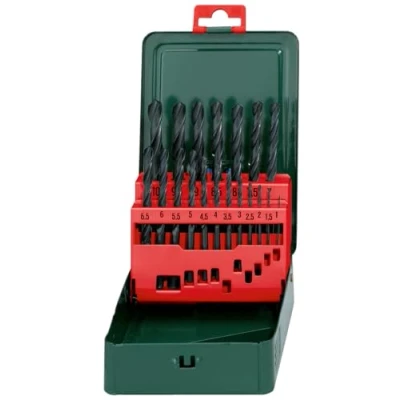 Image of Metabo 627151000 HSS R Twist Drills (19 pcs.), Green
