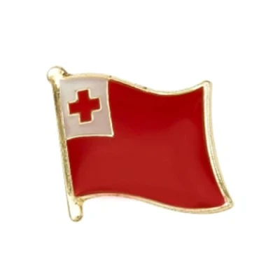 Image of Tonga Flag Metal Enamel Pin Badge Lapel