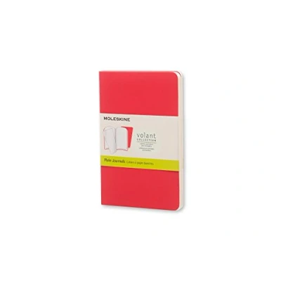 Image of Moleskine Pocket Volant Geranium Red/Scarlet Red Plain Journal