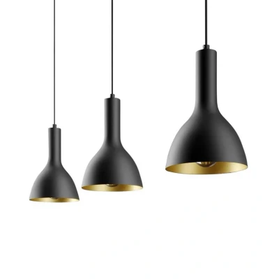 Image of Ceiling Light &#039;Cosmina&#039; dimmable (Modern) in Black Made of Metal for e.g. Kitchen (3 Sources, E27) from Arcchio Pendant Lighting, lamp, Hanging