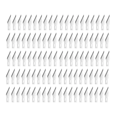 Image of Modelcraft Set of 100x Fine Point Blades, Silver, #11