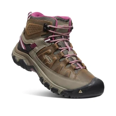 Image of Keen Targhee III MID WP Mountain shoes, Women&#039;s, Size: 5, White/boysenberry Leather