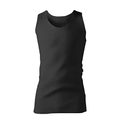 Image of HEAT HOLDERS Mens Winter Warm Cotton Thermal Underwear Sleeveless Vest (Medium (38 40&quot; Chest), Charcoal)