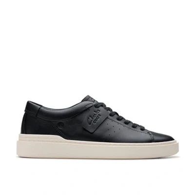 Image of Clarks Men&#039;s Craft Swift Sneaker, Black Leather, 6 UK