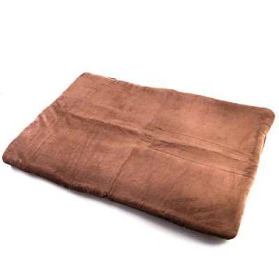 Image of vitazoo Dog Blanket 100 x 70 cm Non Slip Fluffy Soft Pet Bed Machine Washable Padded Mat for Dogs Brown
