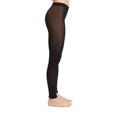 Image of ESPRIT Women&#039;s Cotton W LE Opaque Plain 1 Pair Leggings, Black (Black 3000), XL