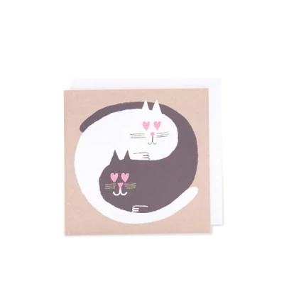 Image of Kindred Heart Eye Cats Greetings Cards