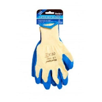 Image of Blue Spot Tools Latex Grip Gloves Large