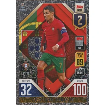 Image of TOPPS MATCH ATTAX 101 The Road to Nations League Finals 100 Club Cristiano Ronaldo