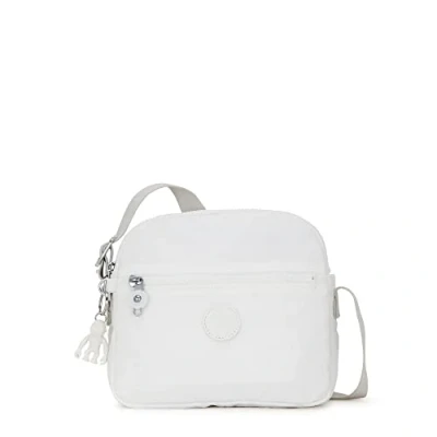 Image of Kipling Women’s Keefe Crossbody, Lightweight Everyday Purse, Nylon Shoulder Bag, New Alabaster, 8.25&#039;&#039;L x 7.75&#039;&#039;H 5&#039;&#039;D