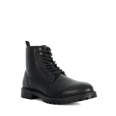 Image of Dune Mens CASPAR Leather Cleated Sole Lace Up Boots Size UK 8 Flat Heel Casual