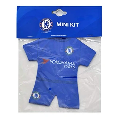 Image of Chelsea FC Mini Kit Hanger With Suction Pad Car Accessories
