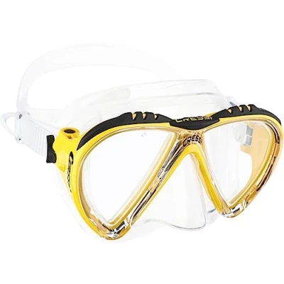 Image of Cressi Adult Lince Snorkelling Mask Yellow
