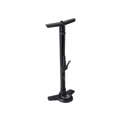 Image of BBB Cycling AirBoost 2.0 Bike Pump with Pressure Gauge Strong and Accurate Floor Compatible Presta, Schrader Dunlop 90 cm High Rubber Hose Black BFP 28