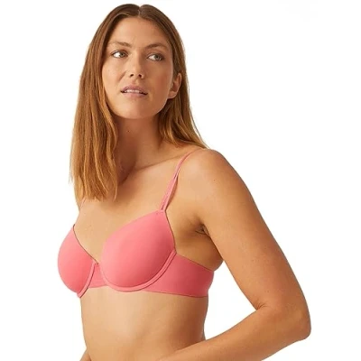 Image of Naturana Sophisticated Underwired T Shirt Bra with Smooth Cups 32 Raspberry Mousse D
