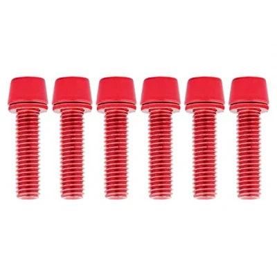 Image of DONGKER 6Pcs Bicycle Stem Bolts, M5x18mm Titanium Handlebar Screws Bolts with Washers for BMX MTB Road Bike