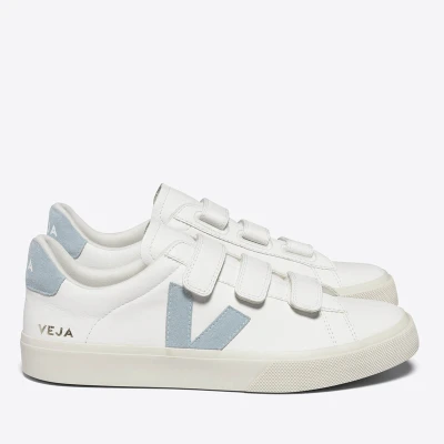 Image of Veja Recife LOGO Trainers extrawhite/steel, Women&#039;s, Size: 4, Extra white/steel Leather