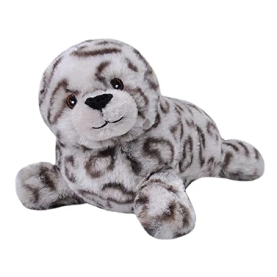 Image of Wild Republic 24812 Ecokins Harbor Seal Pup Stuffed Animal 8 Inch Mini