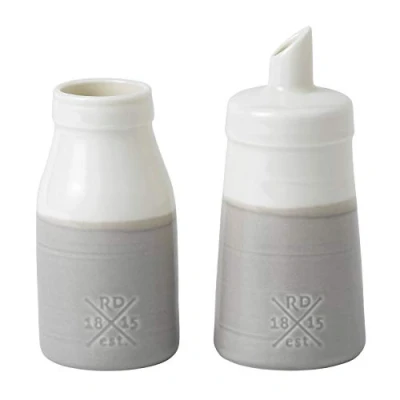 Image of Royal Doulton Coffee Studio 40032922 Sugar/Milk Set Grey, Porcelain, 4 Ounces, 38.5