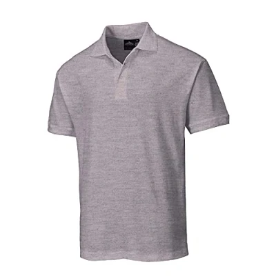 Image of Portwest Naples Polo shirt Heather Grey 4XL