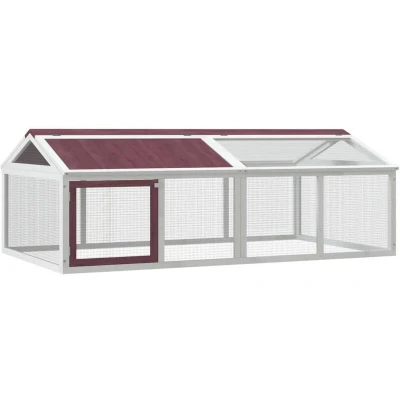 Image of vidaXL Run Box Mocha 200x112.5x74 cm Solid Wood Pine