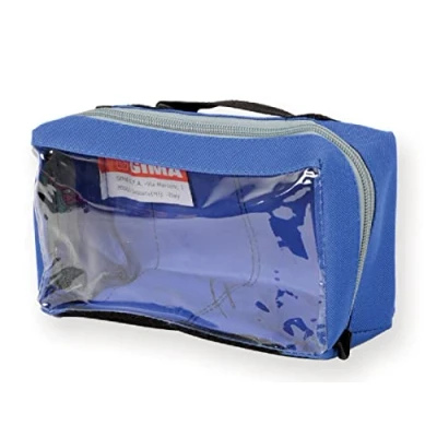 Image of GIMA E1 Squared Pouch with Window and Handle, Blue