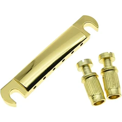 Image of Dopor LP Guitar Tune o Matic Tailpiece Stop Bar Fits Les Paul SG Gold