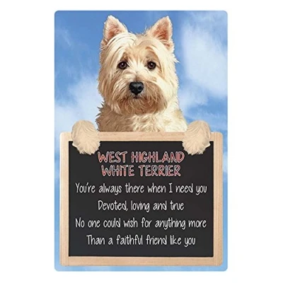 Image of Faithful Friends WEST HIGHLAND WHITE TERRIER 3D SIGN
