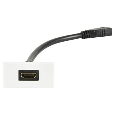 Image of Keystone Wall Plate Module Outlet Faceplate HDMI Socket to Female Tail 25 x 50mm