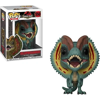 Image of Funko POP! Movies: Jurassic Park Dilophosaurus 1/6 Odds for Rare Chase Variant Collectable Vinyl Figure Gift Idea Official Merchandise Toys Kids &amp; Adults Movies Fans