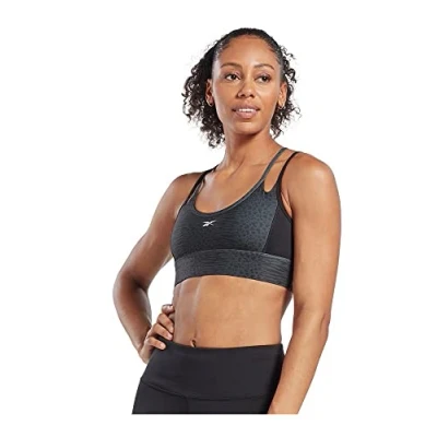 Image of Reebok Women&#039;s Sports Bra, Black, L