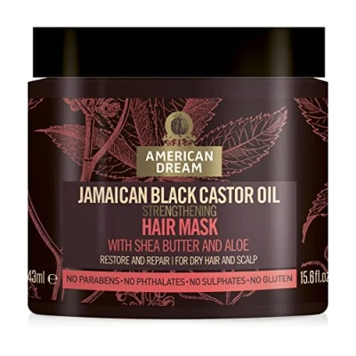 Image of Jamaican Black Castor Oil Strengthening Hair Mask with Shea Butter &amp; Aloe 443ml