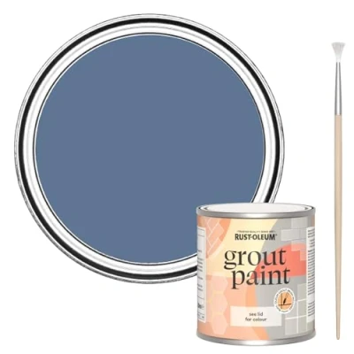 Image of Rust Oleum Blue Ultra Durable Grout Paint River 250ml