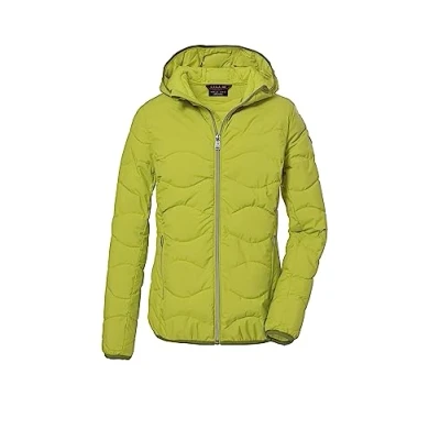 Image of G.I.G.A. DX Women&#039;s Quilted Jacket with Hood/Functional is Water Repellent GW 21 WMN QLTD JCKT, Dark Lime, 40, 39845 000
