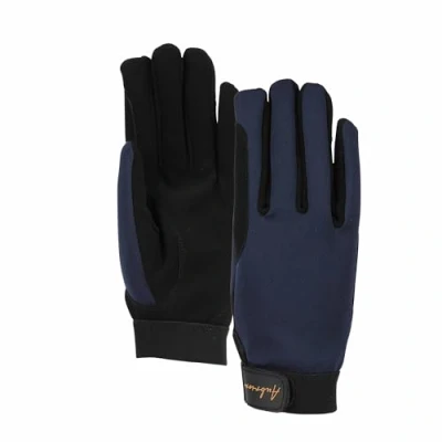 Image of Shires Aubrion Team Young Rider Winter Riding Gloves Dark Navy Blue Medium
