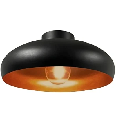 Image of bamyum Androa Industrial Ceiling Light Ø40 cm Metal Lamp Lighting Fixture Mid Century Modern Chandeliers Vintage Black Colour of Copper